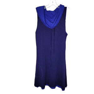 Kuhl womens Vega Reversible Cowl Neck Dress purple Royal Blue organic cotton sm
